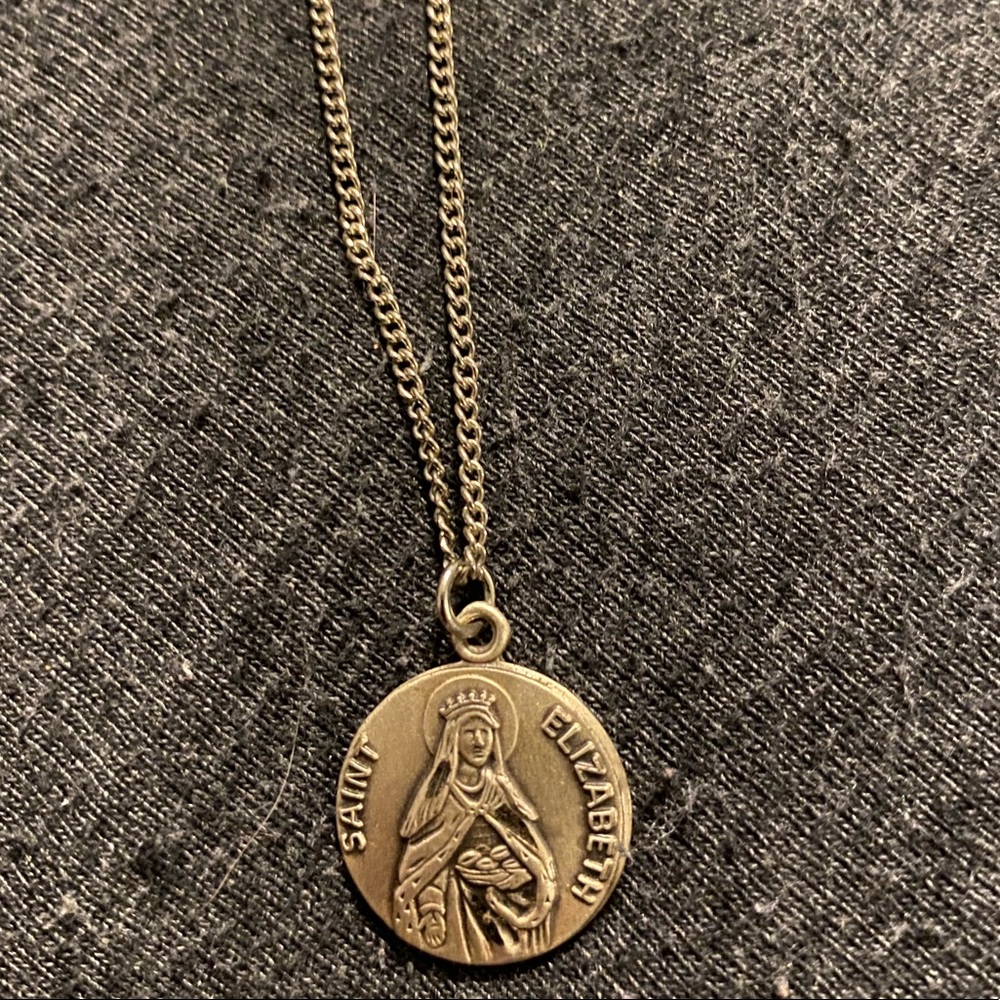 Sterling Silver St. Elizabeth Medal